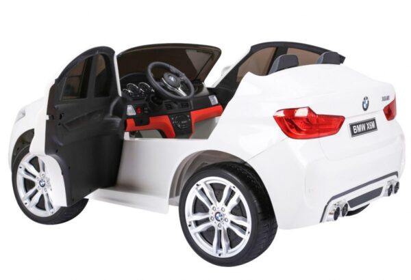 Masinuta electrica pentru copii BMW X6M (2168) XXL cu 2 locuri, Alb