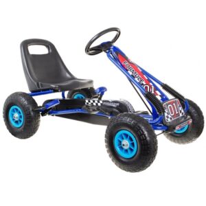 Kart cu pedale pentru copii cu roti gonflabile (A15) Albastru