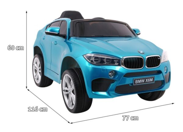 Masinuta electrica pentru copii BMW X6M (2199) Albastru metalizat