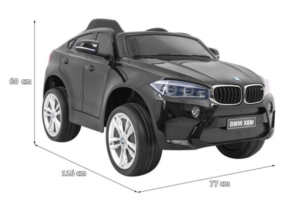 Masinuta electrica pentru copii BMW X6M (2199) Negru metalizat