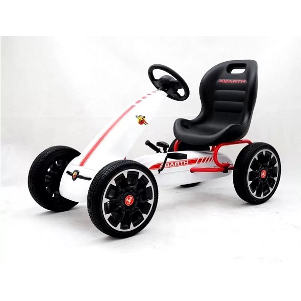 kart-cu-pedale-pentru-copii-fiat-500-abarth-9388-alb-2