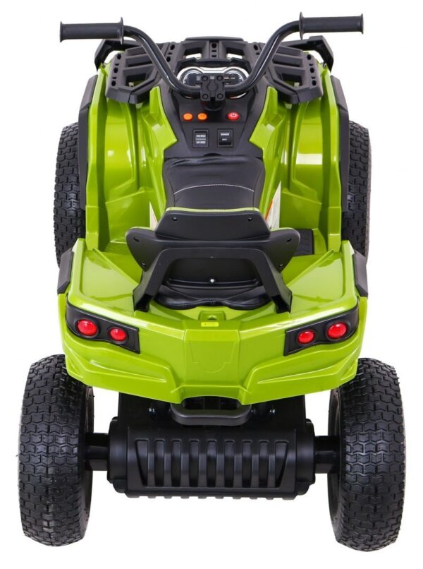 ATV electric pentru copii (0906 AIR) cu roti gonflabile Verde