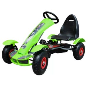 kart-cu-pedale-pentru-copii-f618-roti-gonflabile-verde