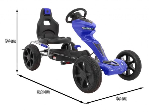 Kart cu pedale pentru copii Grand Ride (1502) Albastru
