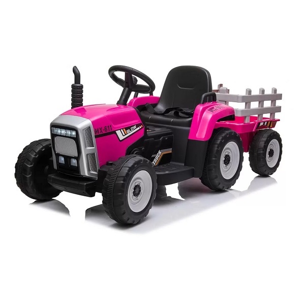 tractor-electric-cu-remorca-pentru-copii-blow-truck-mx-611-roz