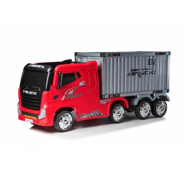Masinuta electrica pentru copii Camion cu remorca „Container Truck” (2011) Rosu