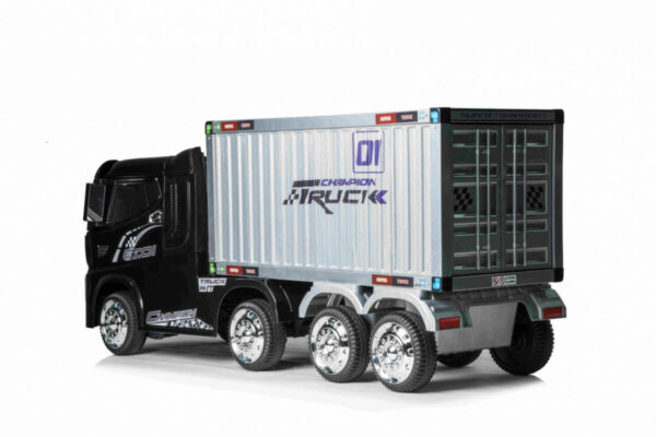Masinuta electrica pentru copii Camion cu remorca „Container Truck” (2011) Negru