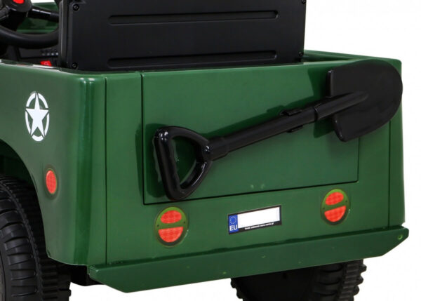 Masinuta electrica pentru copii JEEP Militar LUX 4×4 (103) Verde inchis