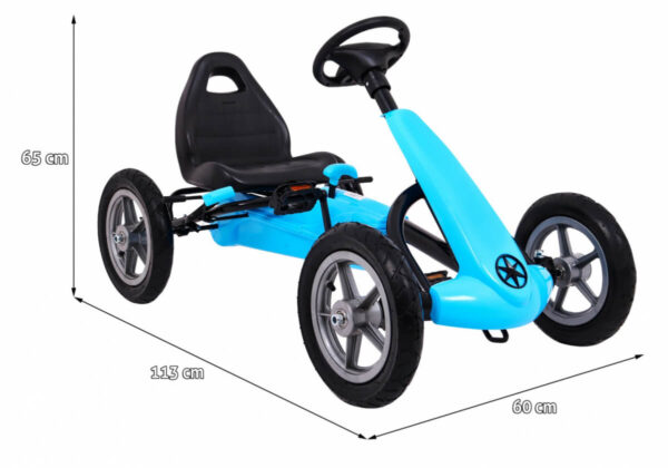 Kart cu pedale pentru copii STAR AIR 1904 Albastru