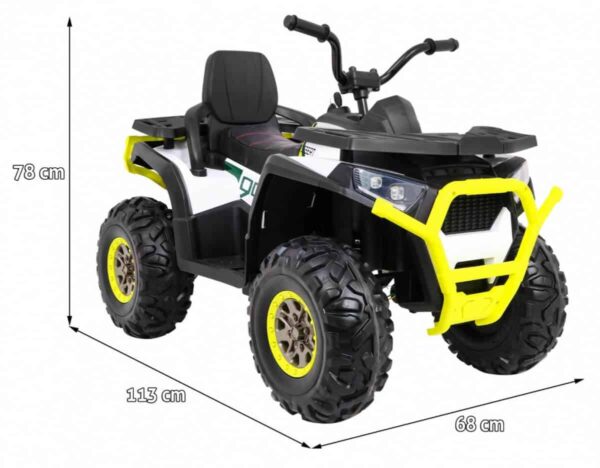 ATV electric pentru copii 4×4 cu telecomanda Desert 900 (XMX607) Alb
