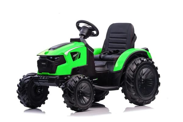 Tractor electric pentru copii cu remorca 720-T Lux (2068) Verde
